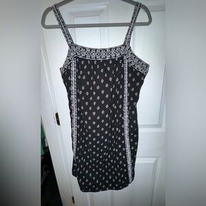 Black and White Patterned Dress